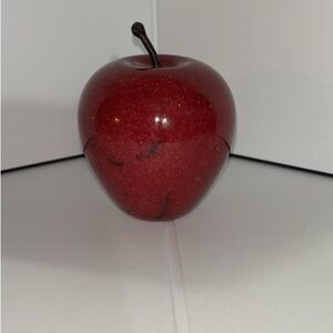 Red Decorative marble Apple Figurine